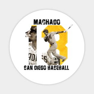 San Diego Padres-Machado White Magnet